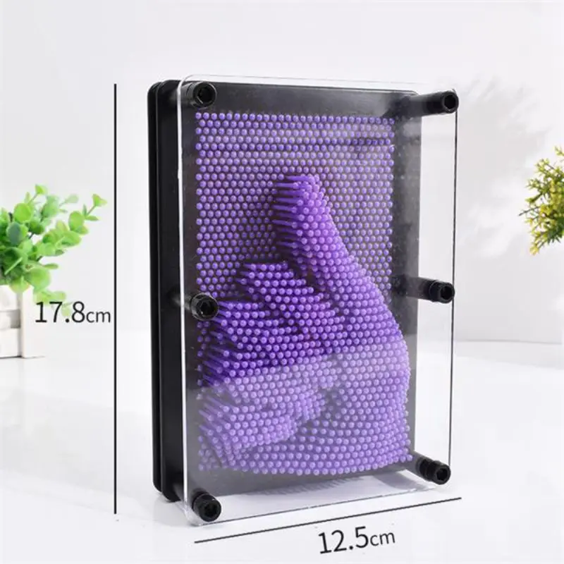 Pin Art 3D Скульптура Игла DIY резьба Форма Настольная игрушка декоративные украшения