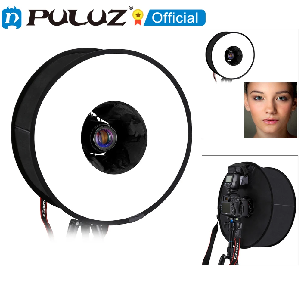 PULUZ 45 см круглый Стиль макро и портретная софтбокс SpeedLite Flash светильник