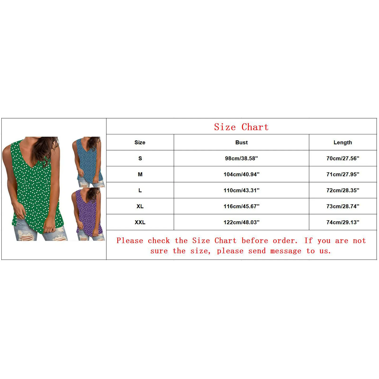 

Polka Dot Printed Tanks Women's Sexy V Neck Sleeveless Vest Tube Top Plus Size Casual Pullover Camisole Top &C7