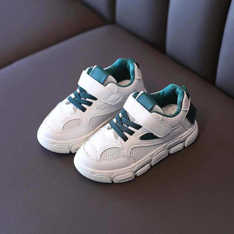 

Girls Mesh Sport Shoes Spring Summer 2021 Korean Version Breathable Boys Sneakers with Soft Soles Casual Walking Shoes Boys