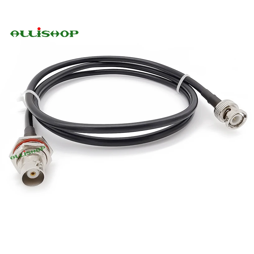 BNC штекер Женский переборка LMR195 50 Ом RF коаксиальный удлинитель соединительный