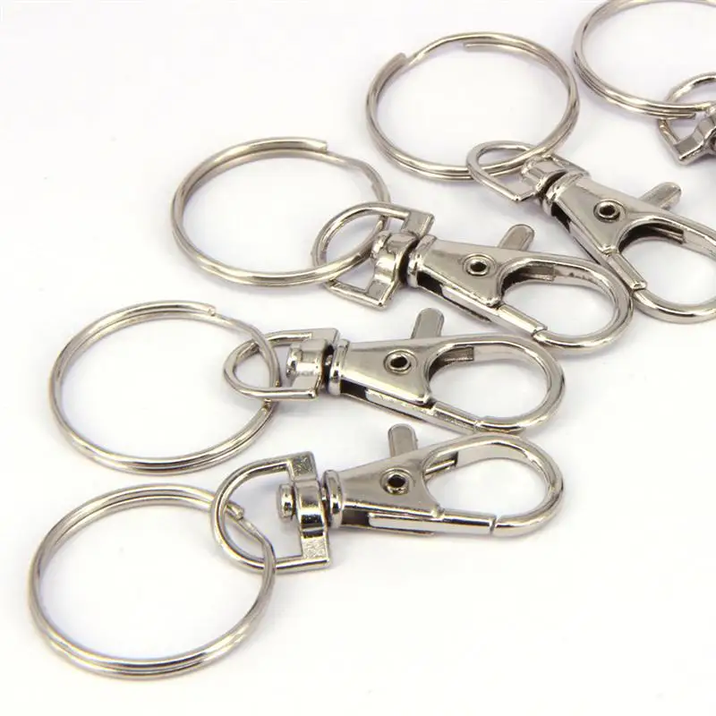 10 шт. металлический поворотный брелок для ключей с омарами автомобильный