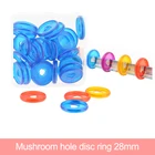 Кольца с дисками fromthonon в форме сердца, 30 шт., для блокнота с отверстиями в виде грибов, в дисковой обложке, ежедневник, папка с кольцами, аксессуары, канцелярские принадлежности