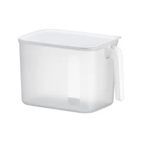 simple transparent cabinet sealed organizer box with handle with lid kitchen sundries food storage storage box