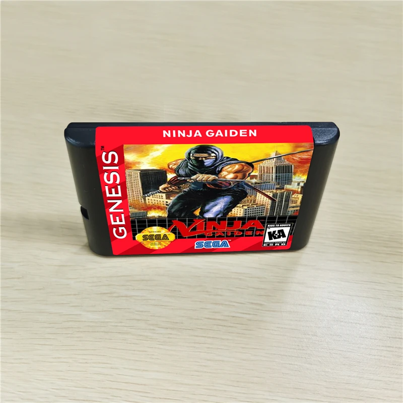 Картриджи для игр Ninja Gaiden 16 бит MD консоль MegaDrive Genesis|game cartridge bits|cartridge bitcartridge game |