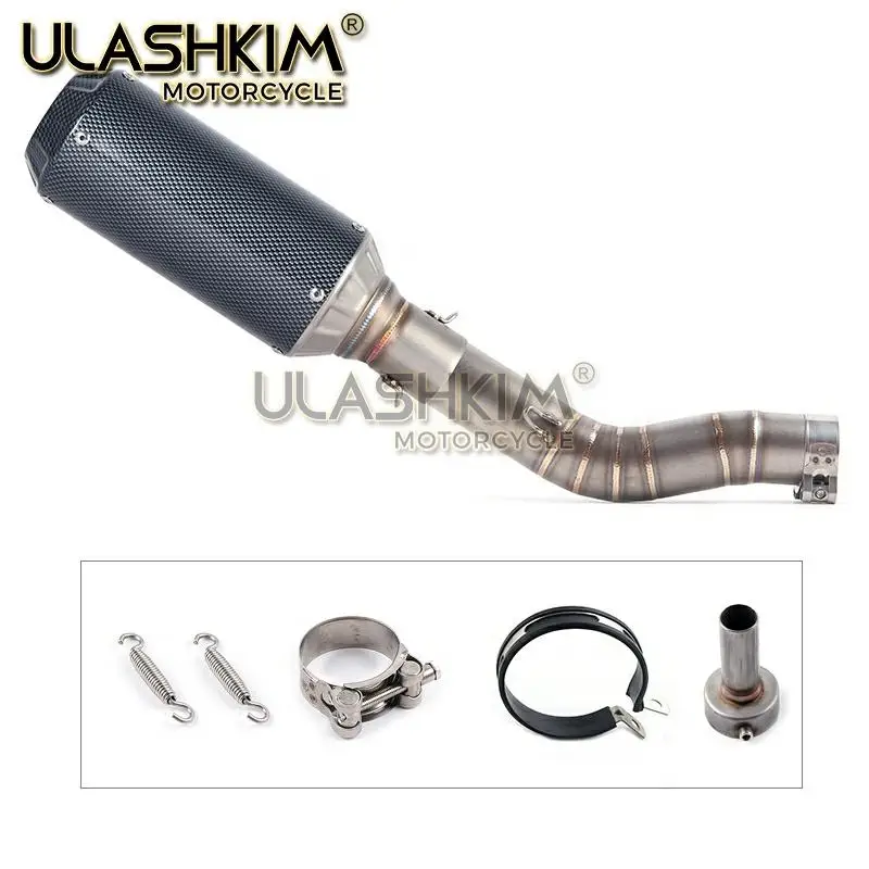 Мотоцикл Полная система глушитель выхлопной трубы среднего звена скольжения для