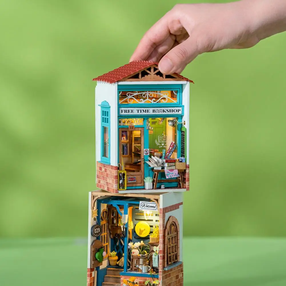 

DIY Town Exercise Spatial Creativity Mini Town Toy Plastic Creative Fashion Fruit Shop Mini Town Toy