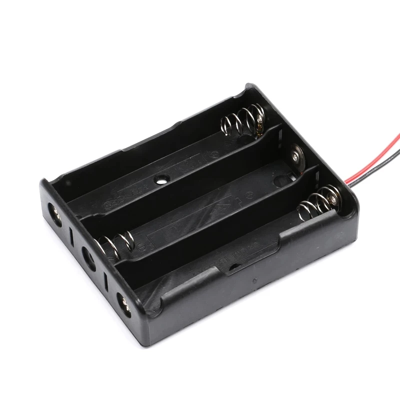 New Plastic 18650 Battery Storage Box Case 1 2 3 4 Slot Way DIY Batteries Clip Holder Container With Wire Lead For |