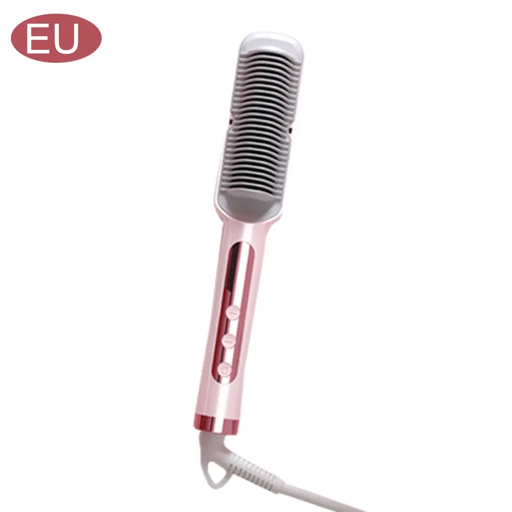 

Profissional Hot Combs Anti-scalding Hair Straightener Brush Ceramic Hair Curler Heated Electric Smart Brush Hair Styling