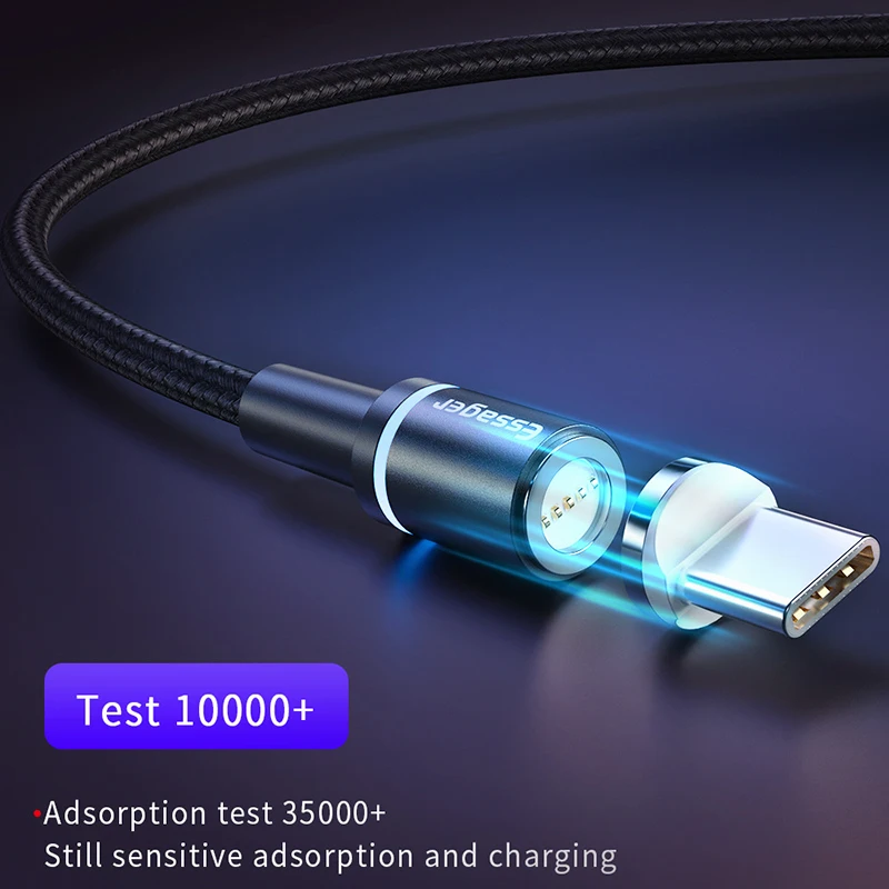Магнитный кабель Essager Micro USB Type-C для iPhone Lighting 1 м 2 3 А быстрая зарядка | Мобильные