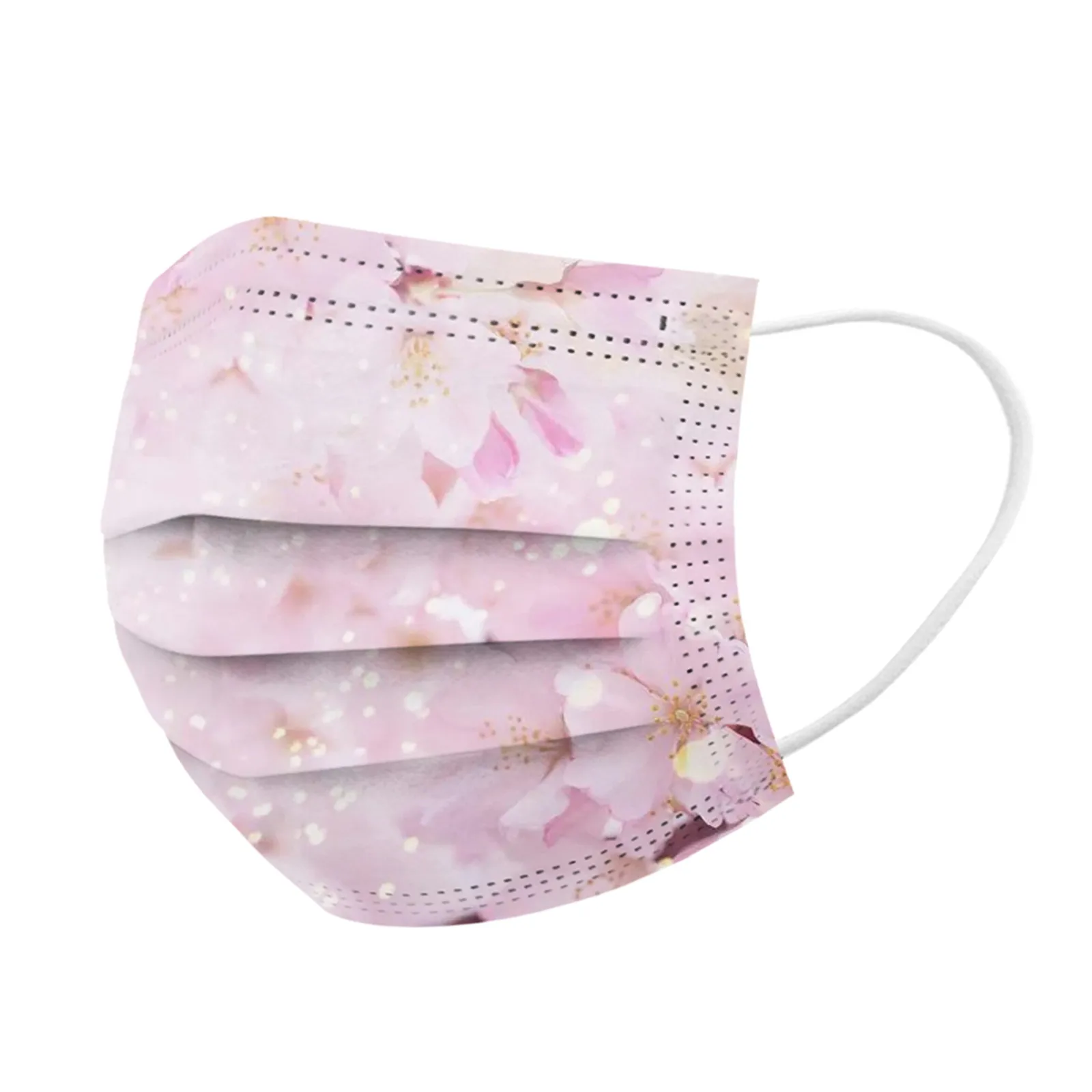 10PCS Women Floral Face Mask for Adult Flower Print Disposable 3-Layers Protection Breathable Pattern | Красота и здоровье
