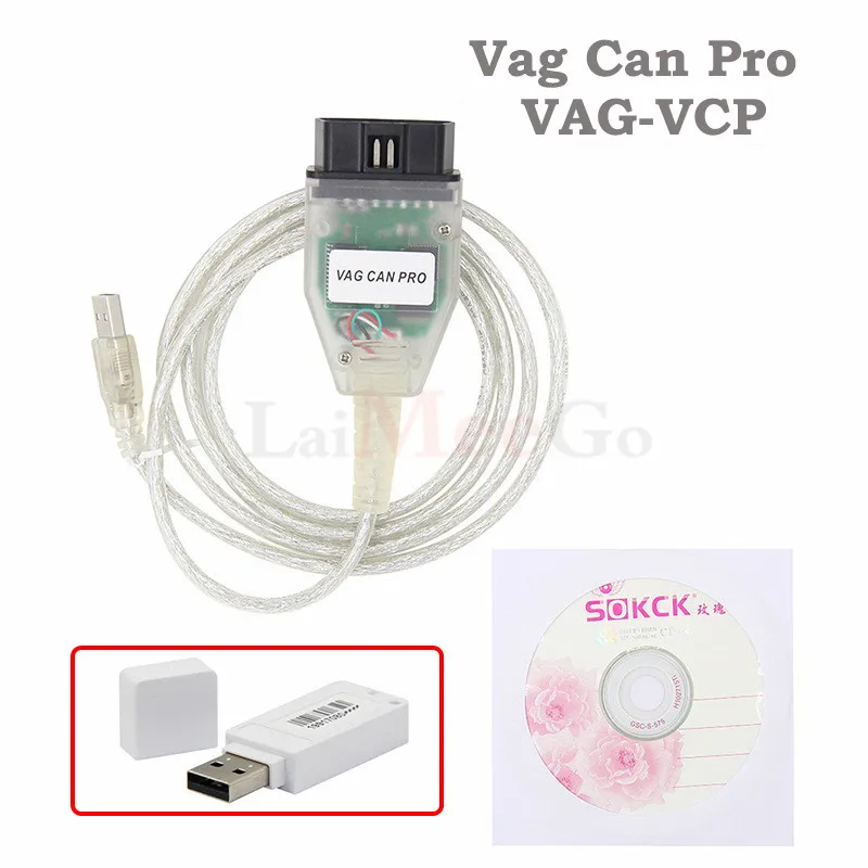 VAG CAN PRO V5.5.1 с чипом FTDI FT245RL VCP OBD2 Диагностический интерфейс USB-кабель поддержкой Can