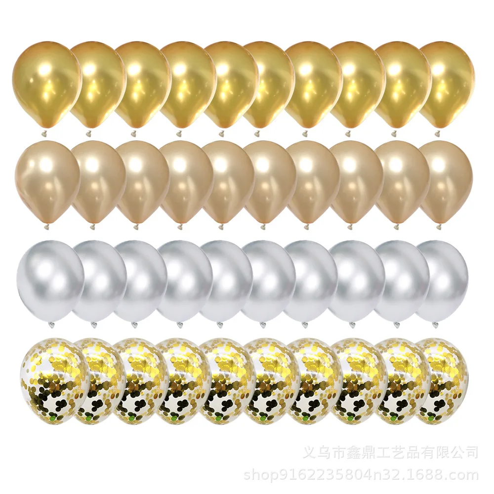 50 шт. 12 дюймовые розовые и золотые воздушные шары набор конфетти шар на день