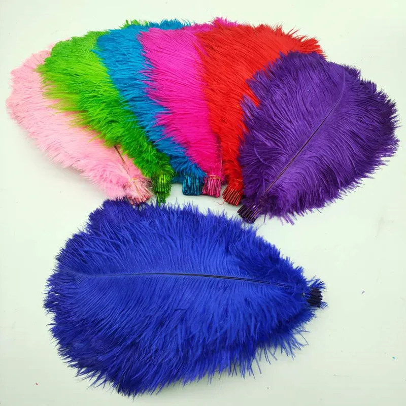 

Hot Sale 50pcs/lot Beautiful Ostrich Feather 35-40cm/14-16inch Celebration Party for Jewelry Dancers Plume Plumas Feathers