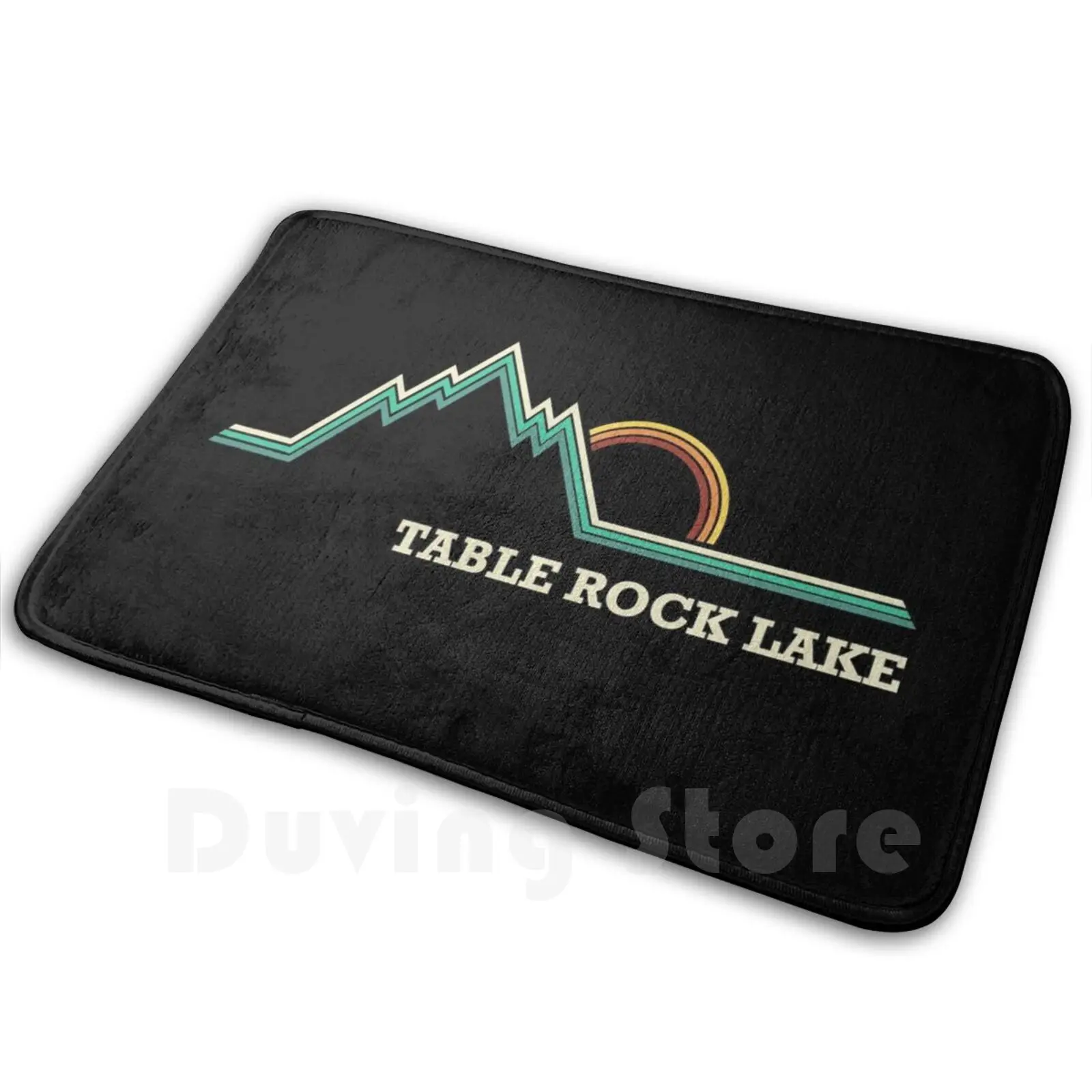 

Table Rock Lake Of The Missouri Retro Vacation Vintage Carpet Mat Rug Cushion Soft Non - Slip Orazk Bank Of The Lake Of The