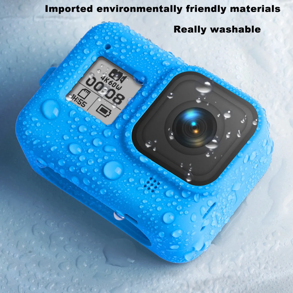 JINSERTA мягкий силиконовый корпус Защитная пленка для Gopro Hero 8 чехол черный Полное покрытие оболочка для Gopro Hero 8 Экшн-камера