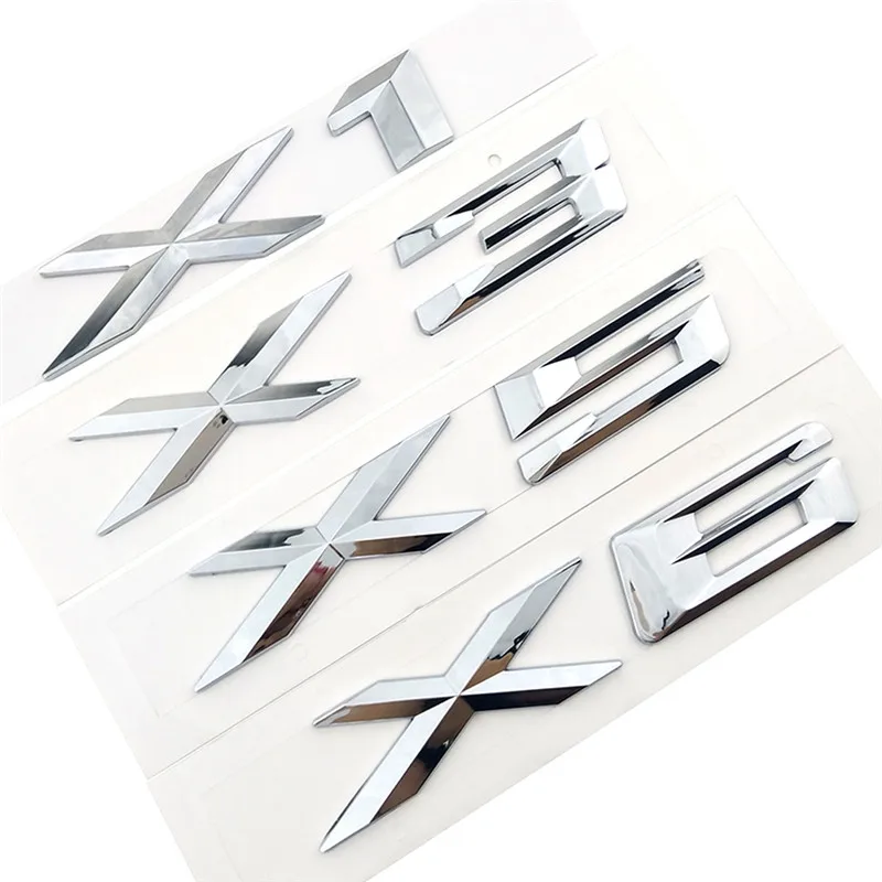 

Do Promotion! Car Emblem Rear Badge Decal Sticker Letter ABS Durable Compatible BMW Emblem X1 X3 X5 X6 GT
