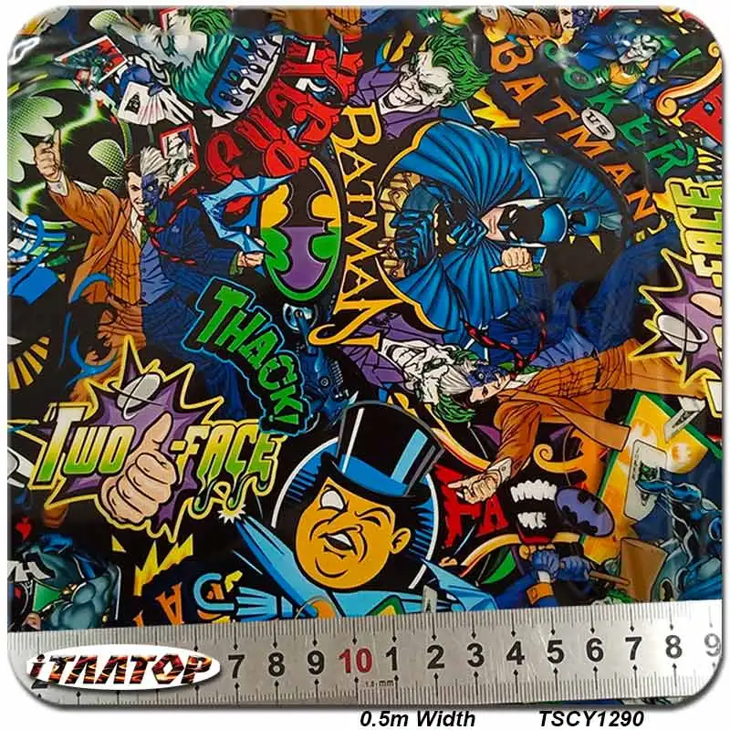 

iTAATOP Cartoon DIY Hydrographics Film TSCY1290 0.5M * 2/10/20M Water Transfer Printing Film