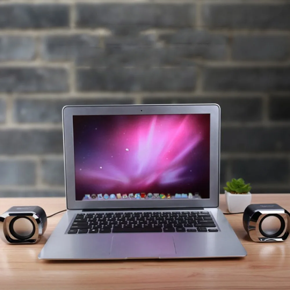 Динамик 1 пара мини портативный стерео клип линейный контроллер динамик для