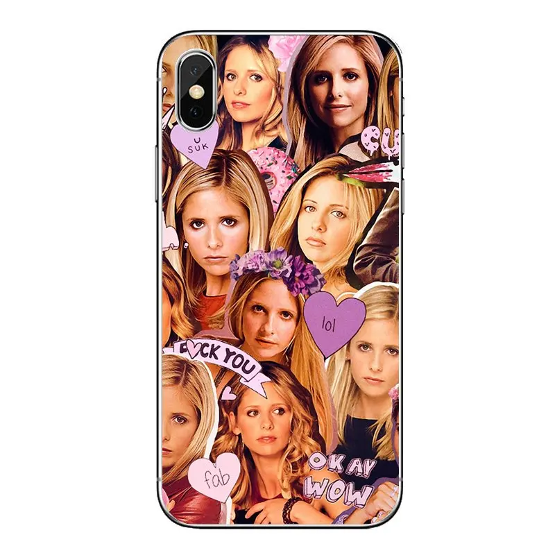 Transparent TPU Shell Covers Buffy The Vampire Slayer Collage For Samsung Galaxy A5 A6 A7 A8 A9 J4 J5 J7 J8 2017 2018 Plus Prime |