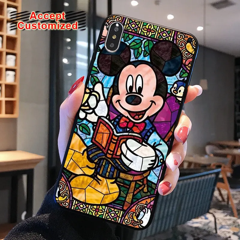 Минни чехол с принтом Микки крышка для iPhone 11 Pro 10 X XS Max XR 7 8, 6, 6 S, Plus, 5, 5S SE samsung Galaxy Note 8, 9, 10, S10 S8 S9 плюс S10E - Цвет: 3