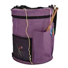 Сумка для хранения вязания, сумка для вязания, большая сумка-тоут для вязания и спиц, органайзер для вязания и спиц