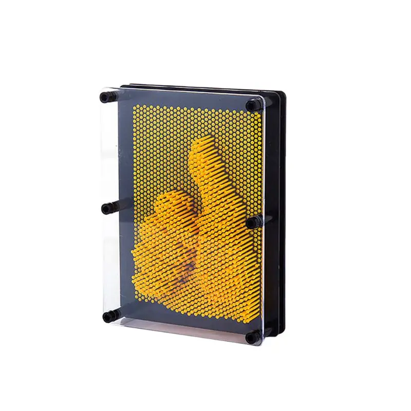 S-Yellow Креативный 3D клон ручная модель игрушки DIY ремесла трехмерная игла резьба картина Дети Мальчики Девочки Подарки на день рождения - Цвет: S-Yellow