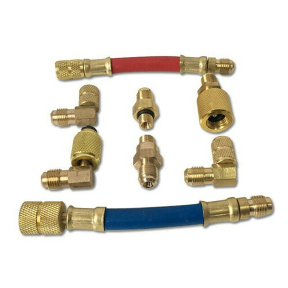 8 шт. автомобильный коннектор охлаждения для кондиционера комплект шлангов R134A R12