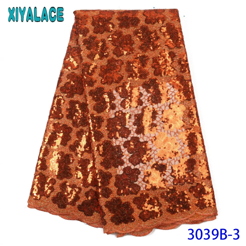 Африканская кружевная ткань 2019 Высококачественная с блестками для женских