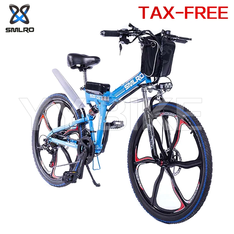 

Электрический велосипед SMLRO MX300YTLc для взрослых, 350 Вт, 48 В, 20 Ач, колеса 26 дюймов, электровелосипед, Электромобиль, складной горный велосипед, э...