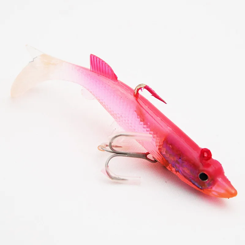 2 шт./лот свинцовая головка крючок Рыба 18 г 95 мм Классическая гибкая Мягкая