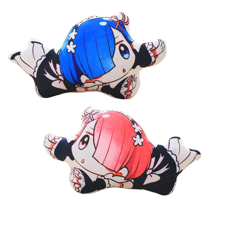 

50CM Rem Anime Re:Life in a different world from zero EXQ Rem Double sided printing Pillow doll Model Toys Gift