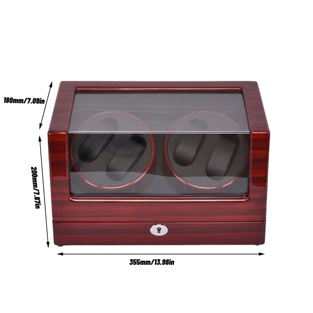 

NEW Arrival Watch Winder For Automatic Watches New Version 4+0 Wooden Watch Accessories Box Watches Storage Collector 2021