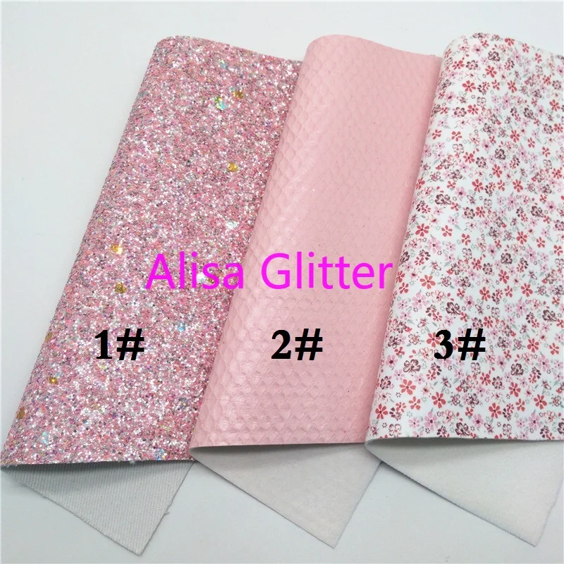 1 шт. блестящая розовая ткань из искусственной кожи 21 х29 см|Синтетическая кожа| |