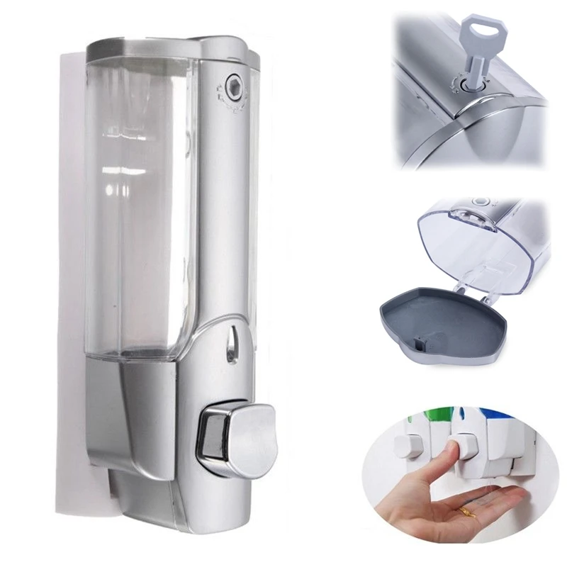 

350ml Wall Mount Soap Bathroom Shower Shampoo Dispenser Home HOT