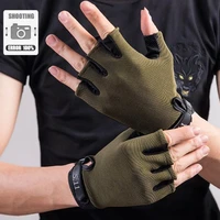men women half finger gloves breathable cycling gloves bicycle gloves bike gloves anti slip shock breathable half finger gloves