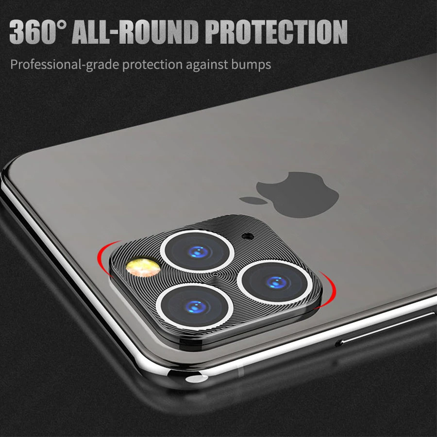 Объектив камеры полное покрытие защитное металлическое кольцо для iPhone 11 Pro XS Max XR X