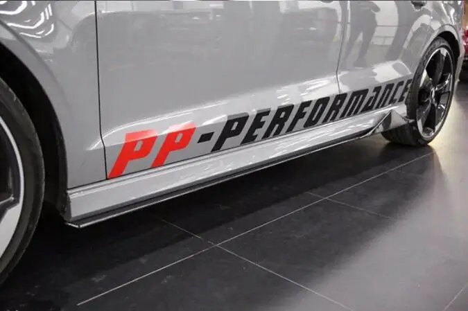 Новинка автомобильные боковые юбки из натурального углеродного волокна A3