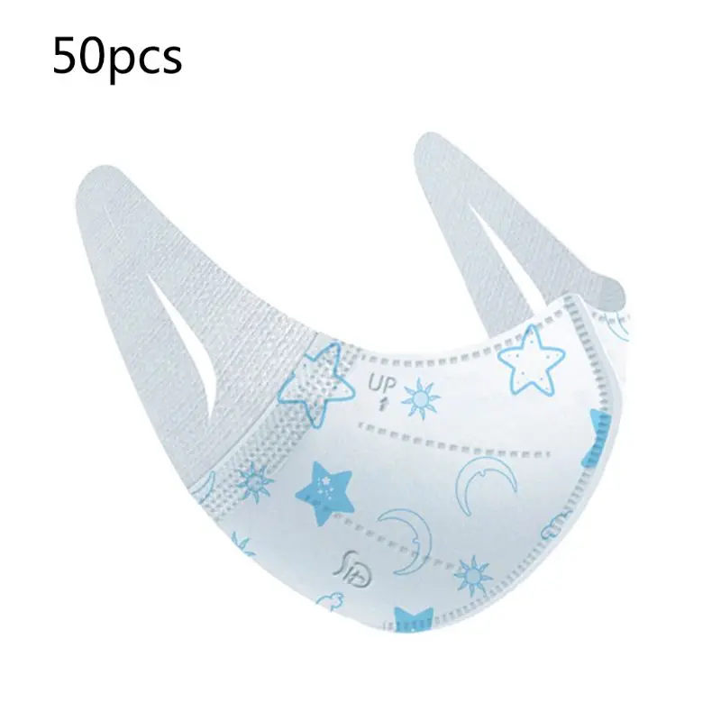 

50 шт./коркор. детская трехслойная Нетканая маска одноразовый дышащий защитный респиратор против загрязнения