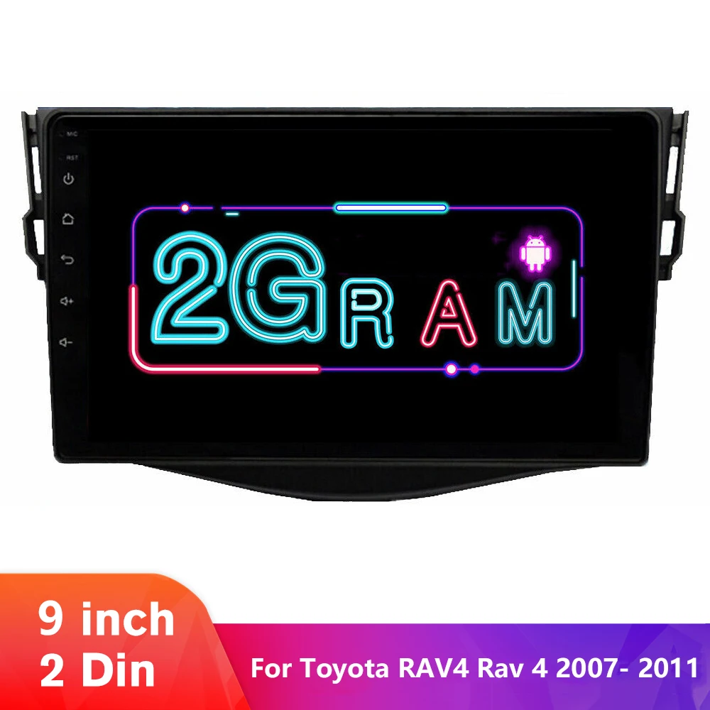 9 'ƈdin автомобильный Android 10 1 мультимедийный плеер forToyota RAV4 для Toyota Previa Rav 4 2007 2008