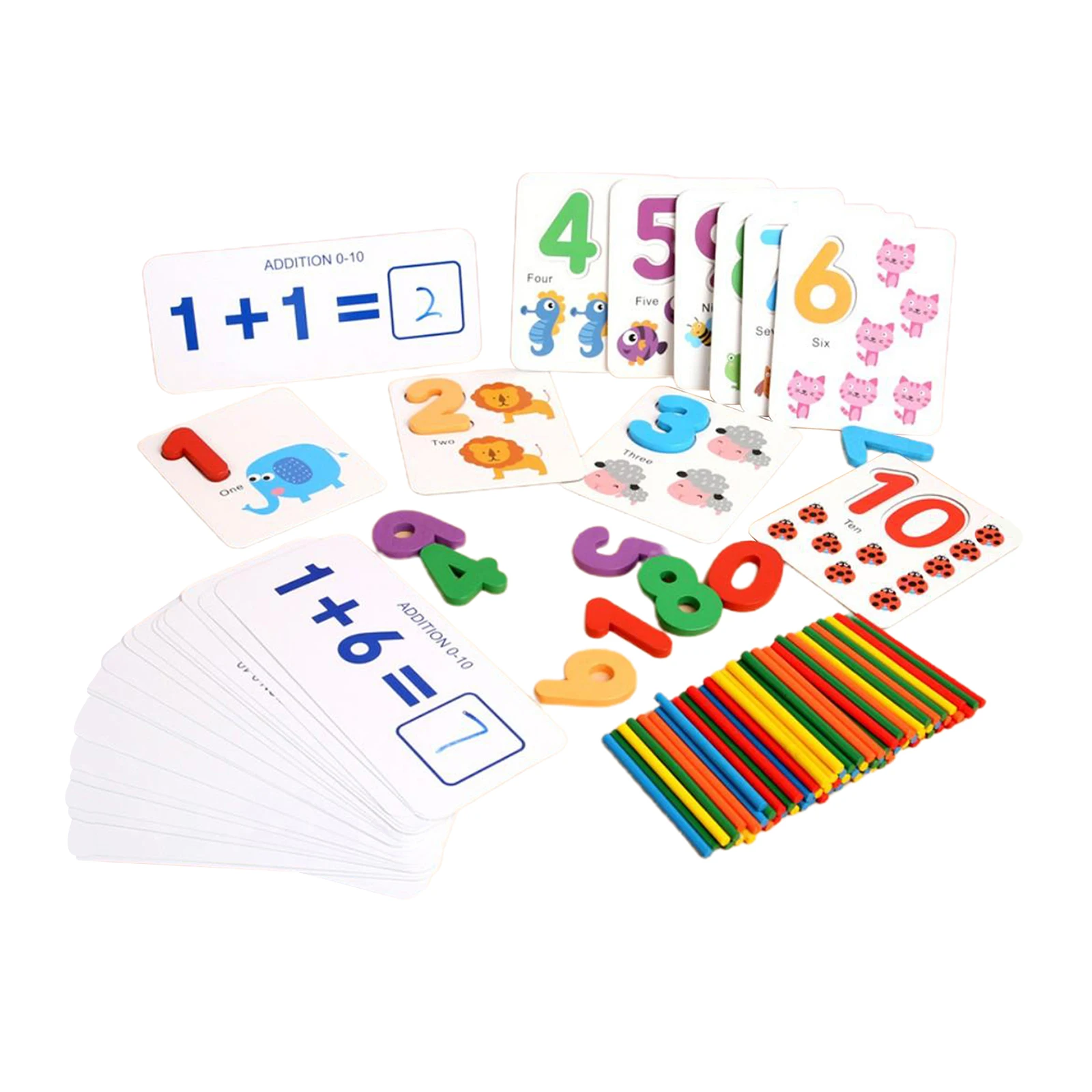 

Математические палочки Монтессори для подсчета адгезии вычитания раннего обучения, Детские Игрушки для раннего развития дошкольников