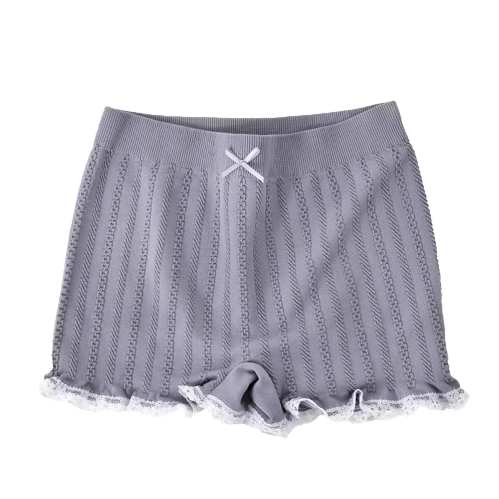 Шорты женские кружевные бесшовные однотонные пикантные безопасные короткие