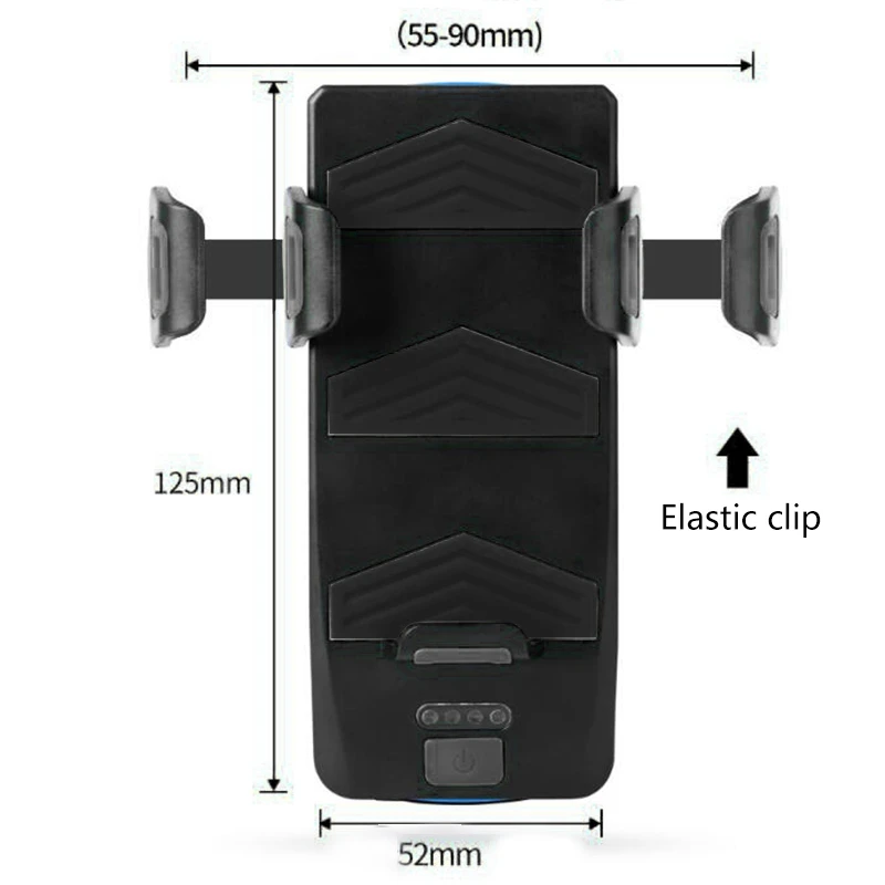 

4 in 1 Bicycle Light Bike Horn Bell Phone Holder Power Bank Bicycle Flashlight Cycling Front Light Mtb Bike Accessories