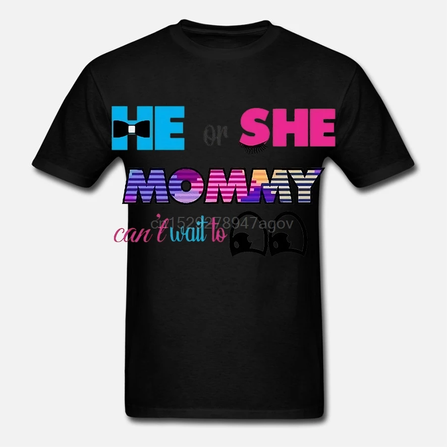 Смешные подходящие милые футболки с надписью He Or She Not to see пол Малый семья |
