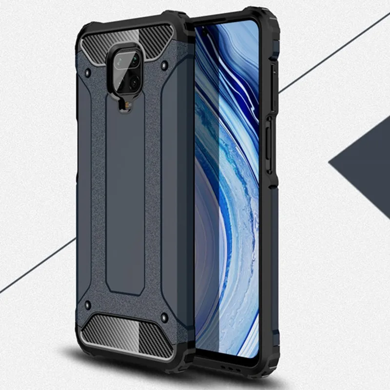 Противоударный чехол для Xiaomi Note 9 S Pro двухслойный армированный Прочный Redmi max