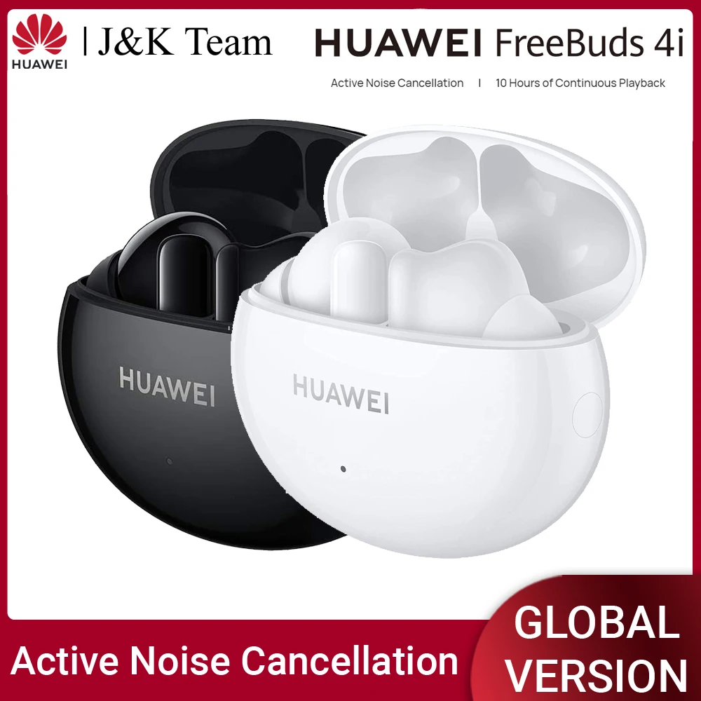 HUAWEI-auriculares inalámbricos FREEBUDS 4i, cascos con Bluetooth, 10 horas de reproducción, carga rápida, cancelación activa del ruido