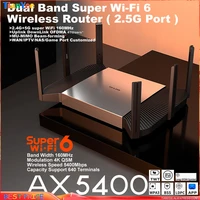 t p link ax5400 wifi6 router mesh 2 45g dual band wireless 2 5g2500mbps sfp port x4gbps ethernet port tl xdr5480 turbo