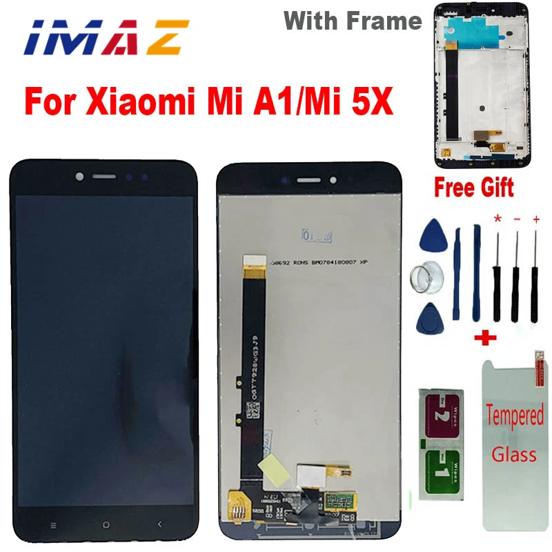 

ЖК-дисплей IMAZ 5,5 ''для Xiaomi Mi A1, 10 дюймов, сенсорный экран для Xiaomi Mi 5X, дигитайзер ЖК-экрана, сменная панель, запасные части