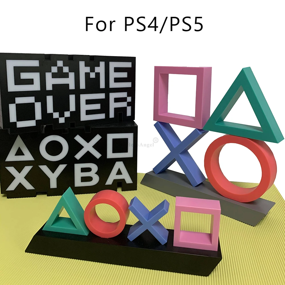 Светодиодная лампа-значок для PS4/PS5 Звуковое управление декоративная лампа