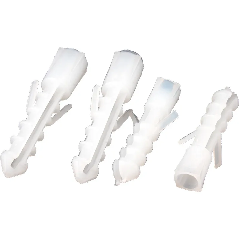100PCS M6-M8 White Plastic Expansion Tube Pipe Nylon Wall Anchors Rubber Plug For Self-tapping Screws Anchor Bolt |